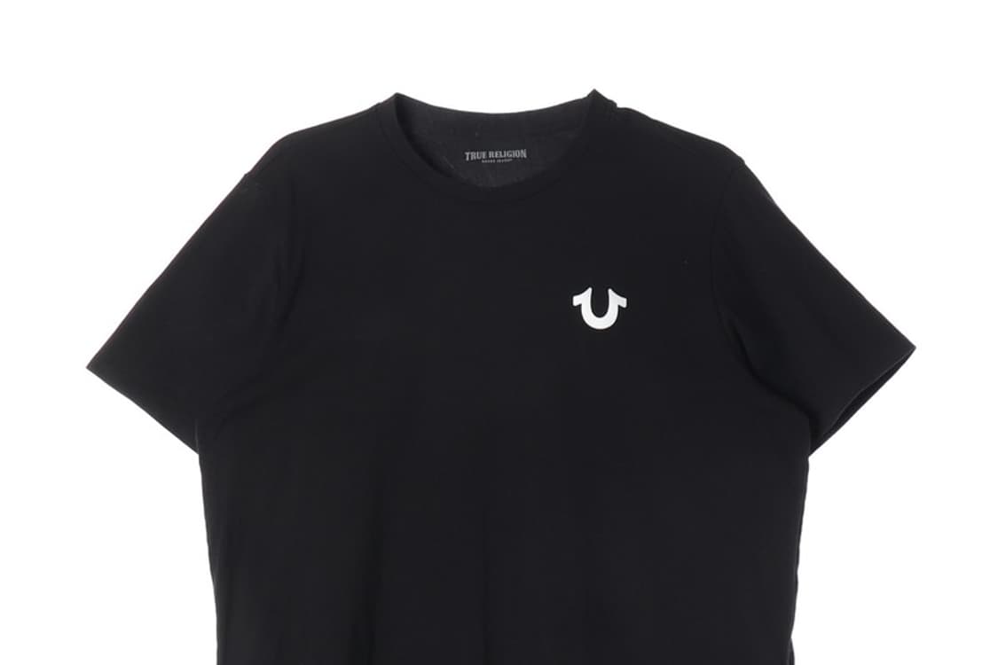 트루릴리전 블랙 홀스슈 백로고 반팔티 XL 상품이미지3