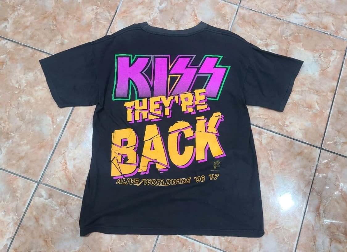 90년대 KISS THEY'RE BACK 키스 빈티지티셔츠 상품이미지3