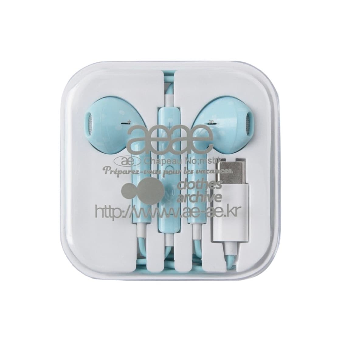 aeae 이어폰 새상품 스카이블루 c타입 상품이미지1