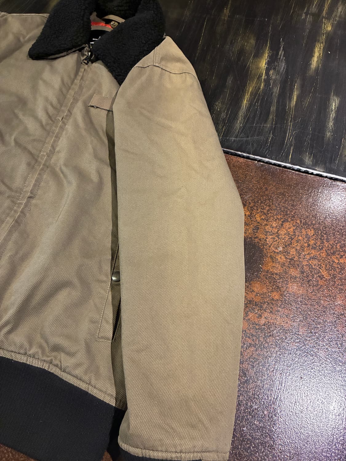 M) 스투시 밀리터리 봄버 워크자켓 올리브 상품이미지2