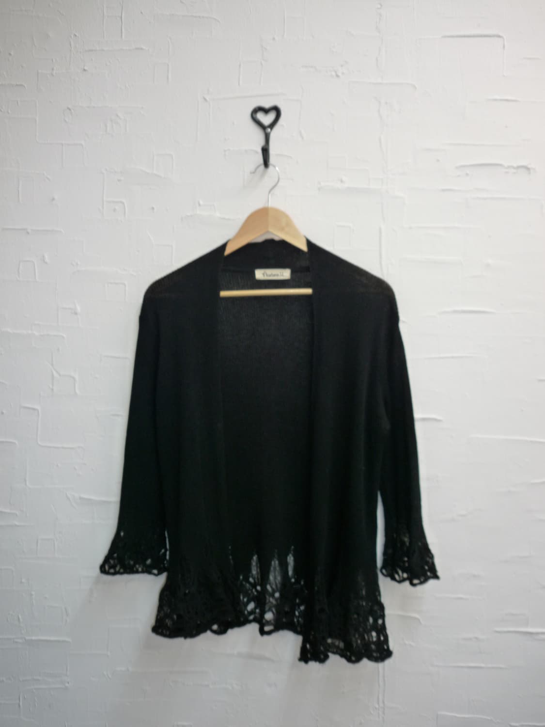 black distressed cardigan 상품이미지4