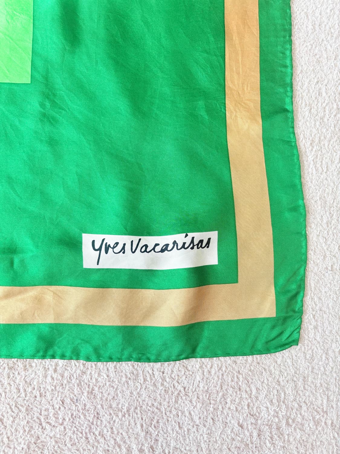 Yves Vacarisas 이브 바카리사 빈티지 실크 스카프 상품이미지2