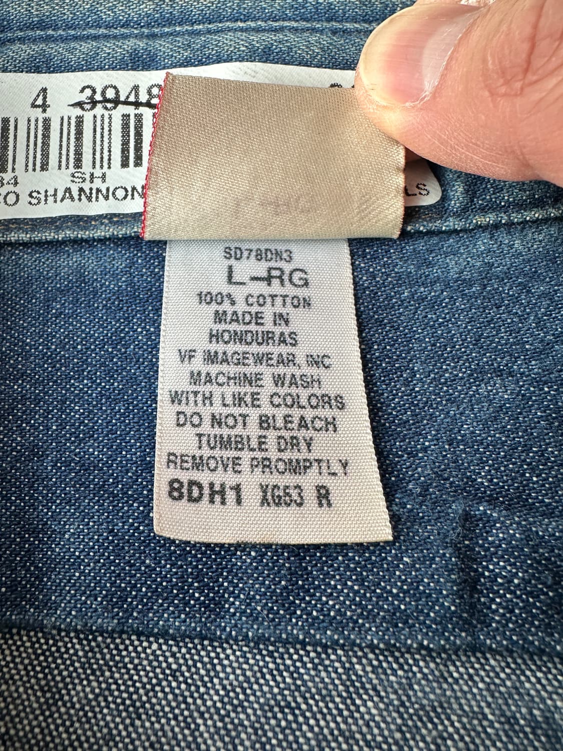 L 레드캡 REDKAP 데님 워크셔츠 상품이미지4