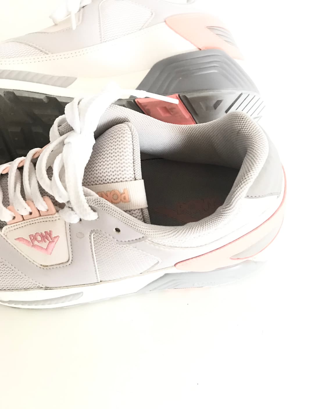 Pony retro babypink-grey platform shoes 상품이미지6