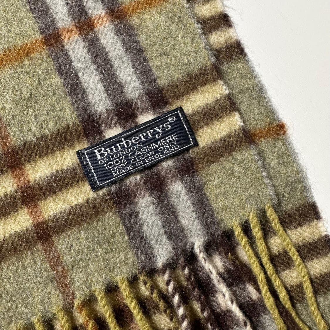 버버리 캐시미어 100% 체크 머플러 목도리 상품이미지3