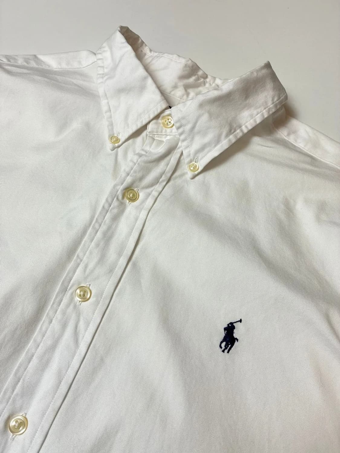 폴로 랄프로렌 옥스포드 자수 로고 화이트 셔츠 PN8133 상품이미지3
