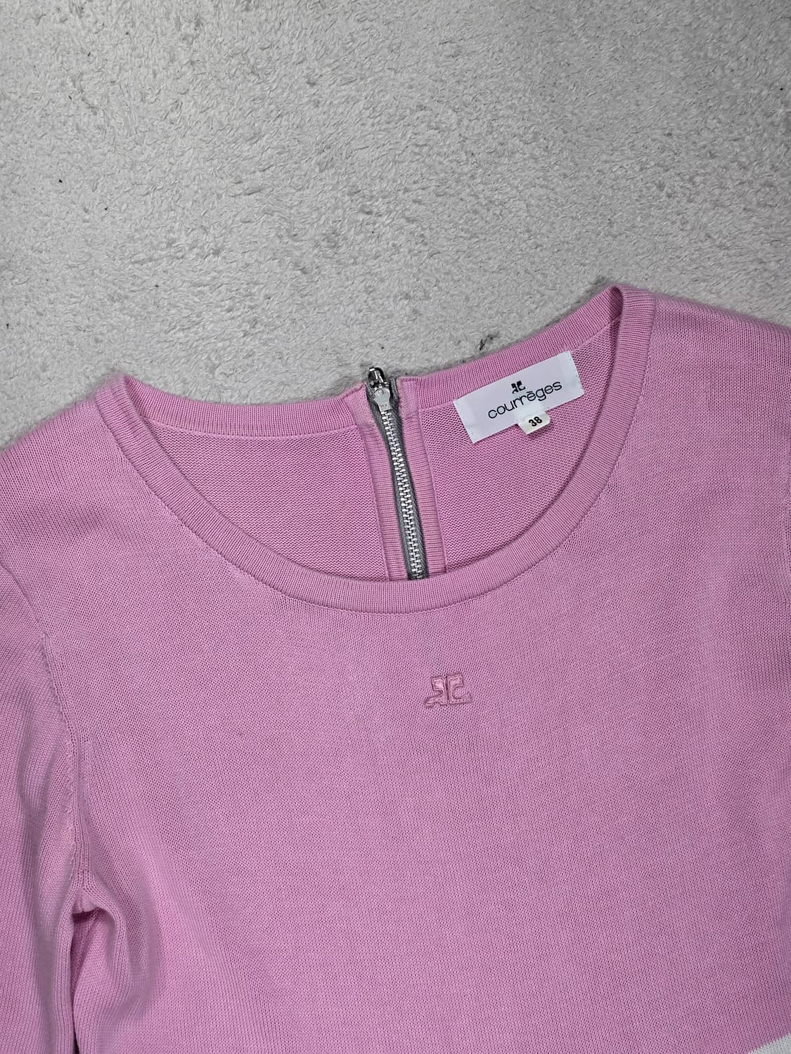 Courreges 꾸레쥬 투톤 배색 원피스 38사이즈 상품이미지1