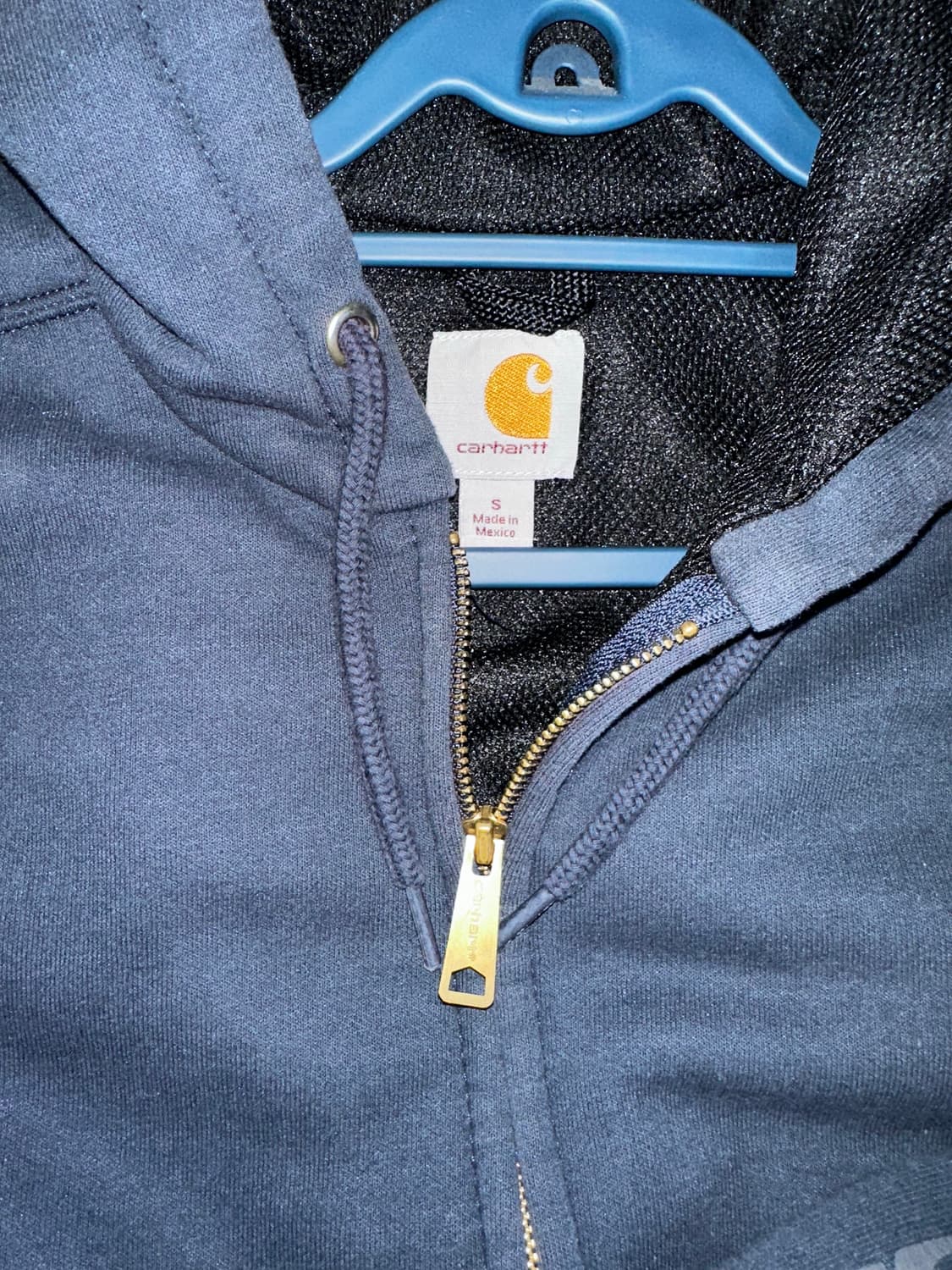 칼하트 Rain Defender 네이비 후드집업 S 상품이미지3
