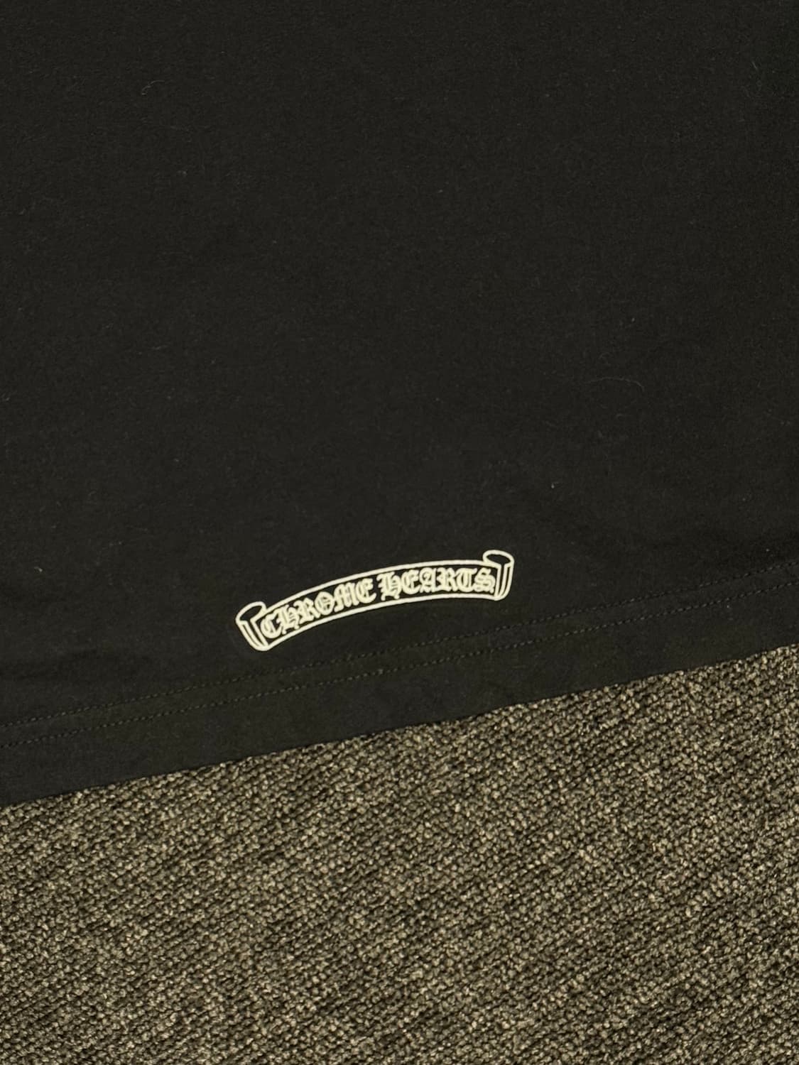 [XXL] 크롬하츠 스크롤 로고 롱슬리브 티셔츠 블랙 상품이미지4