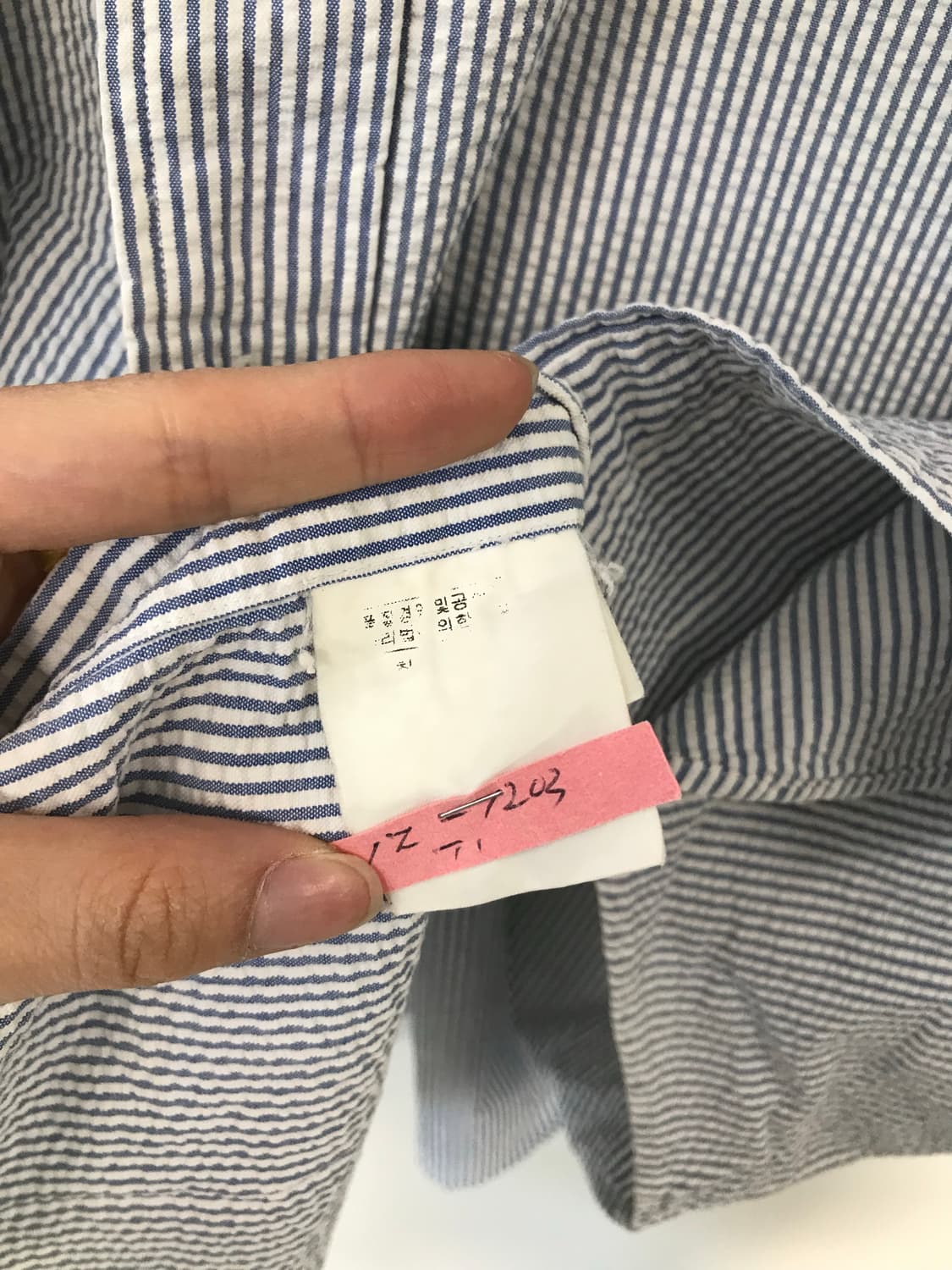 폴로 랄프로렌 신형 시어서커 스트라이프 반팔 셔츠  상품이미지5