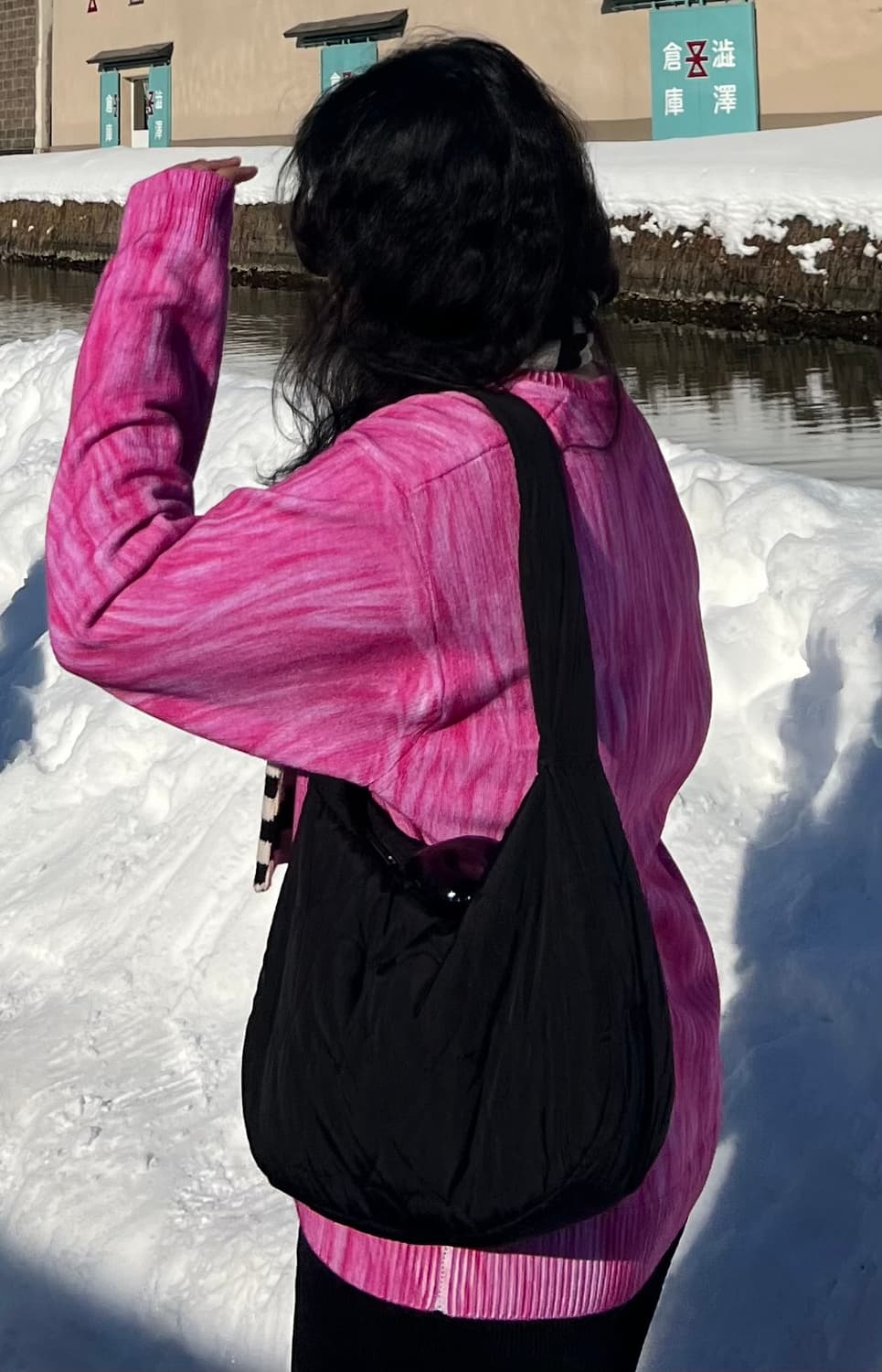 스투시 프린트 퍼 스웨터 핑크 상품이미지1