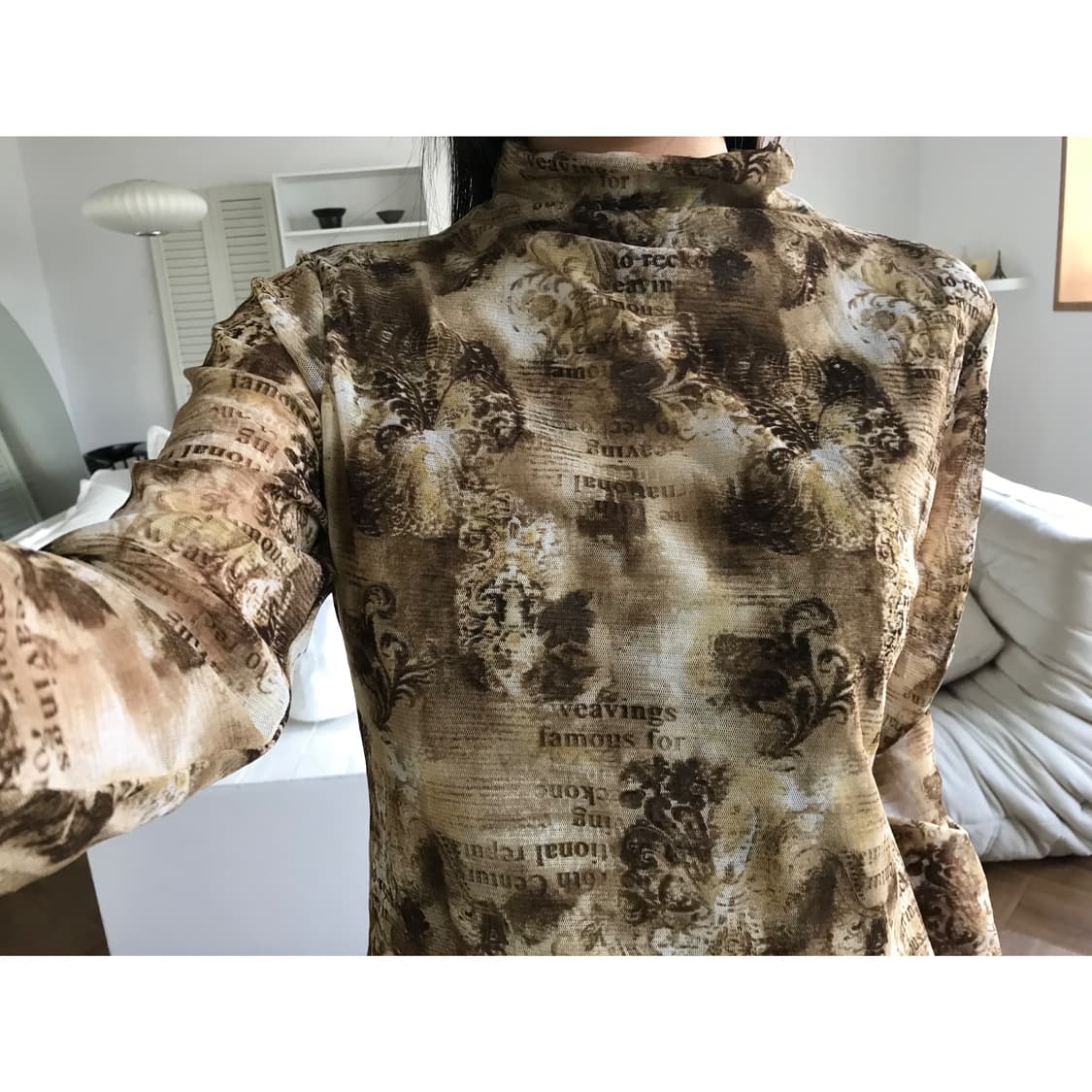 vintage pattern mash top 상품이미지4