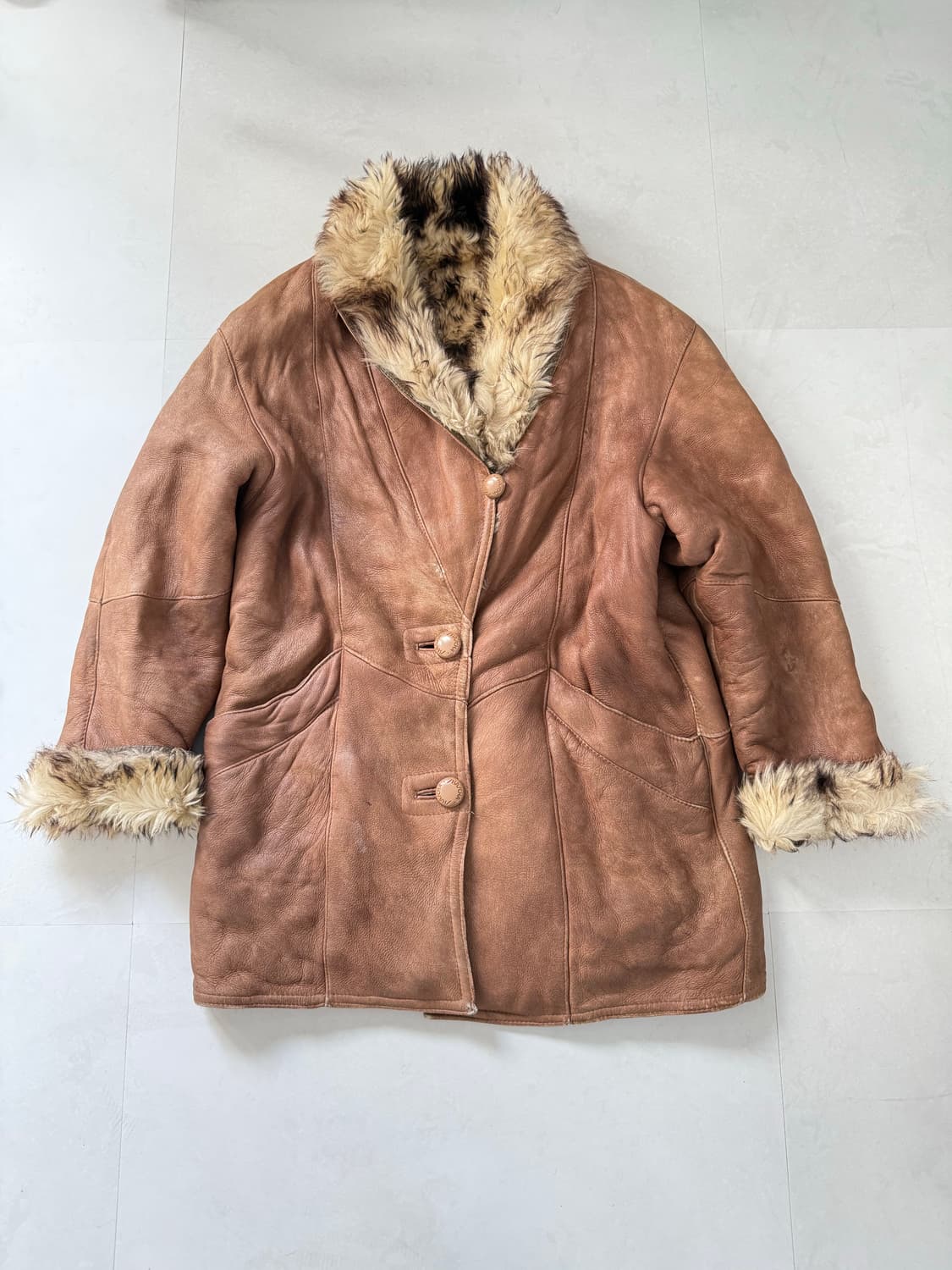 시어링 퍼카라 양가죽 자켓 상품이미지5