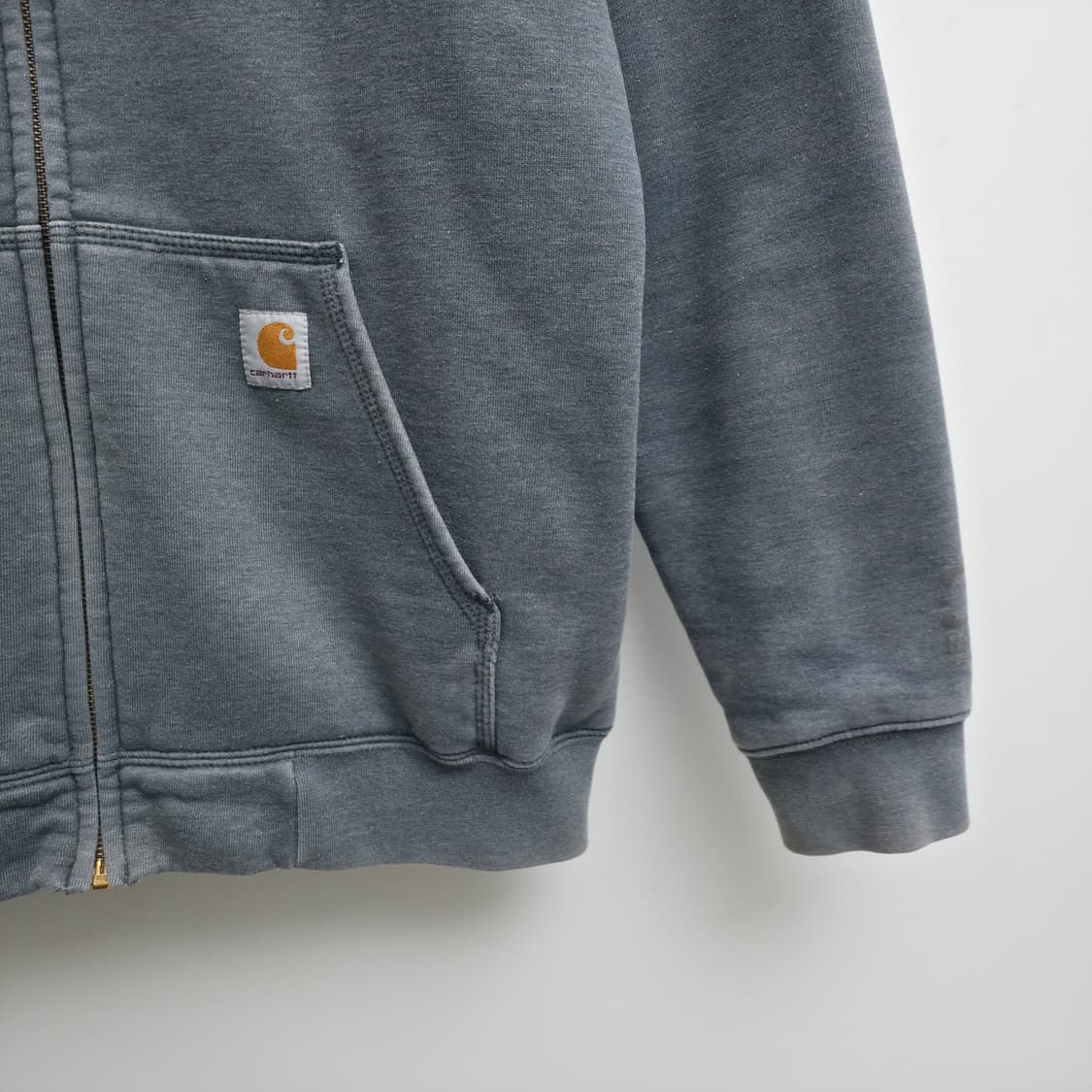 [M] 칼하트 써멀 후드 집업 차콜 그레이 레인 디펜더 상품이미지4