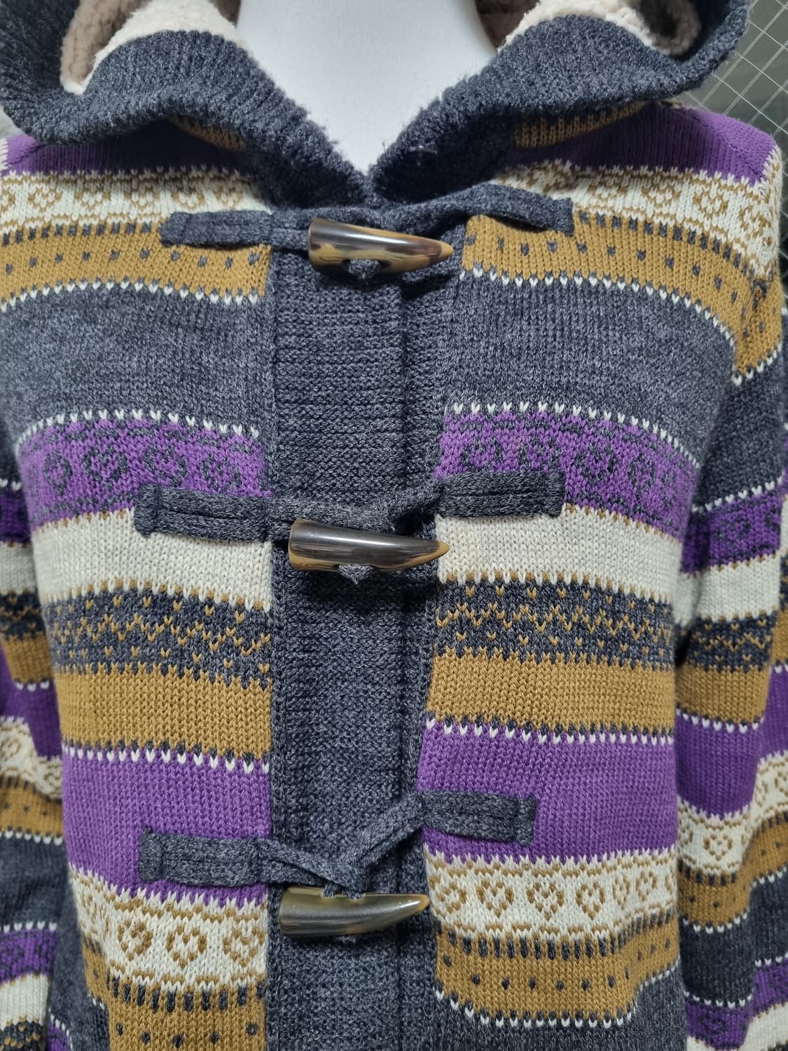 슈슈룬st 하구미 모리 후드 니트 가디건 상품이미지3