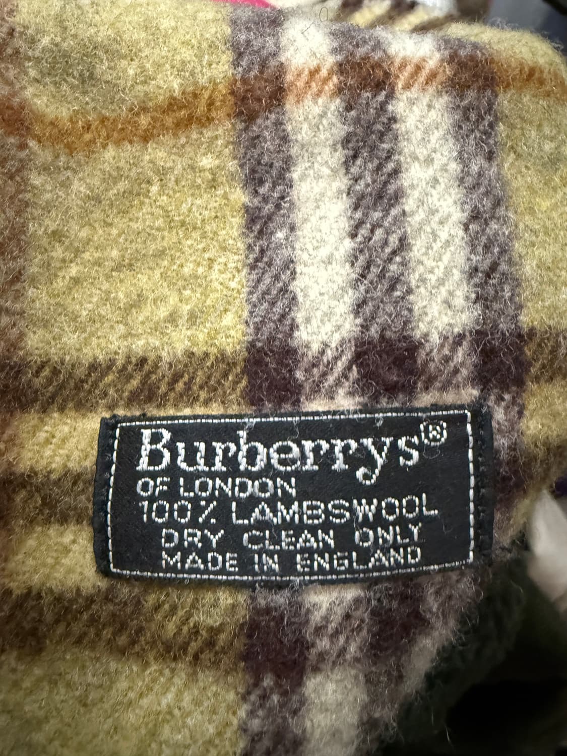 버버리 머플러 made in England 상품이미지3