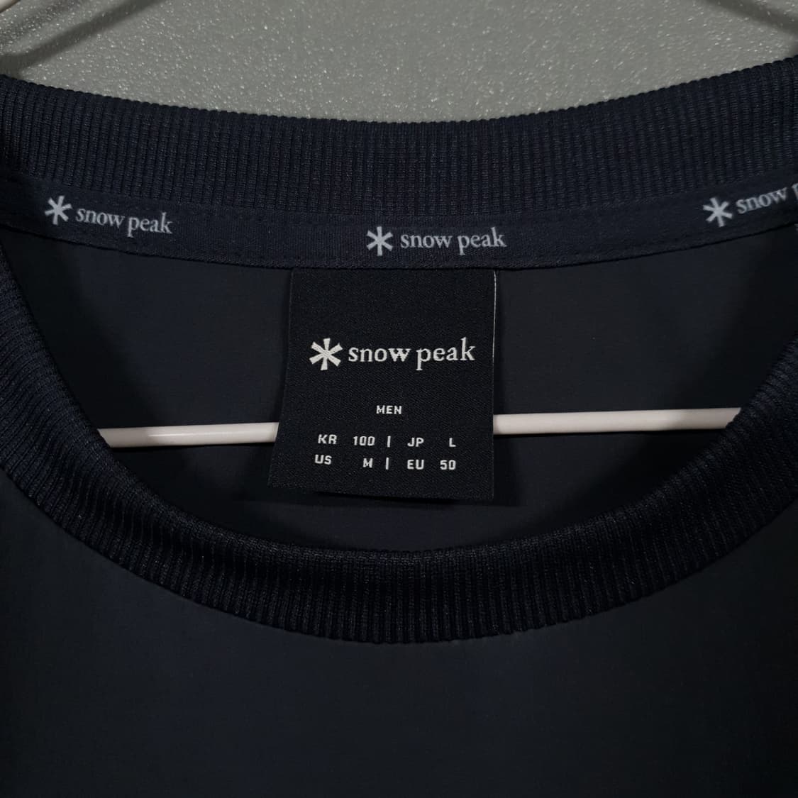 스노우피크 신형 23ss 씬테크 로고 레터링 반팔 티셔츠 상품이미지8