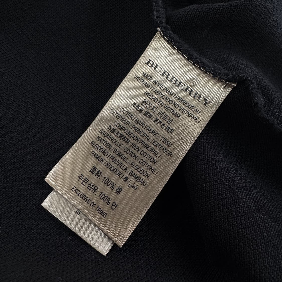 버버리 체크 플래킷 자수 폴로 셔츠 상품이미지3