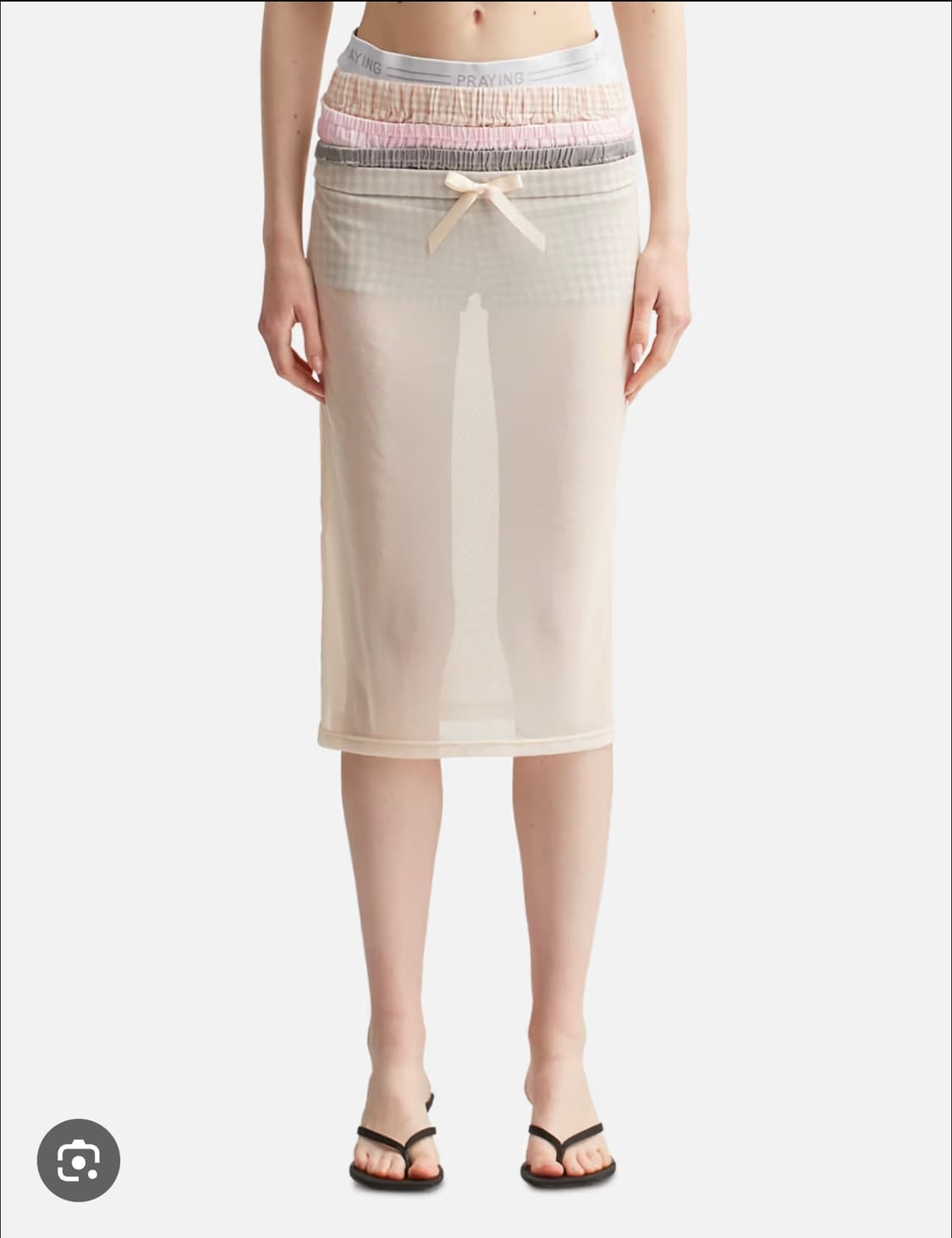 프레잉 레이어드 스커트 XS 새상품 판매 praying 상품이미지2