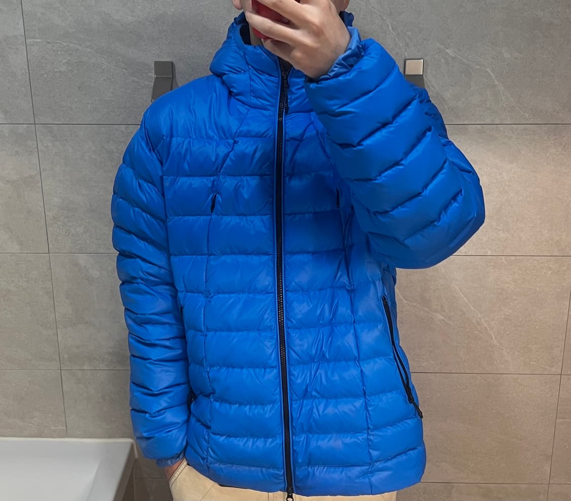 오와이 경량패딩 블루2size 상품이미지3