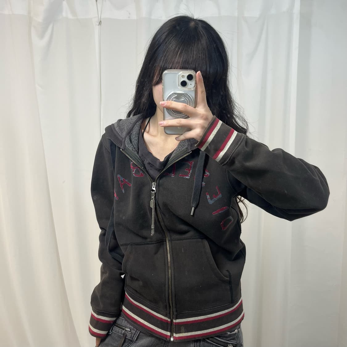 Diesel Brown Hoodie Zip-up 상품이미지1