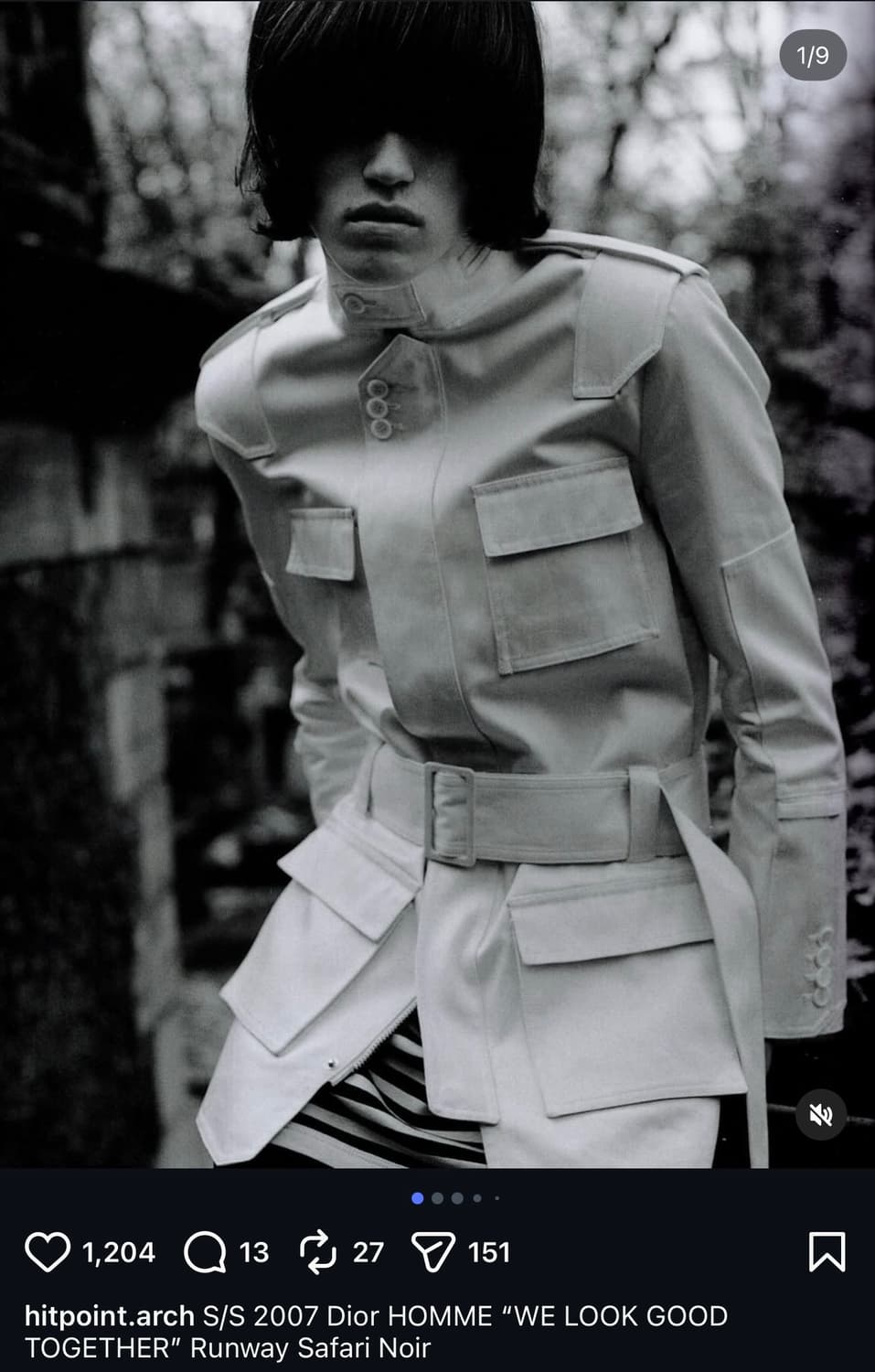 48/ 디올옴므 2007 S/S 에디 슬리먼 M65 코트 상품이미지1