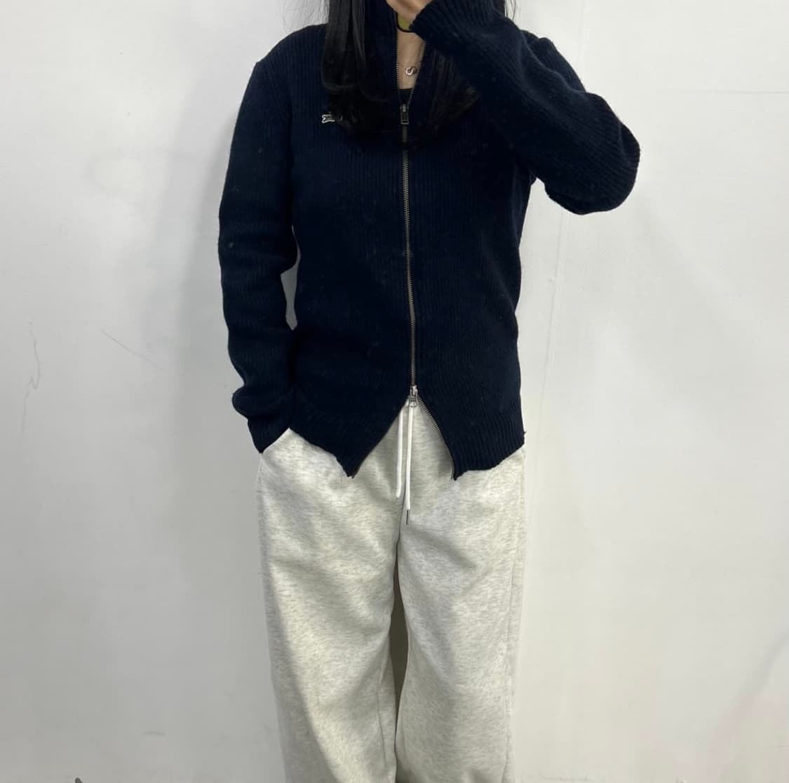 라코스테 투웨이 니트집업 상품이미지1