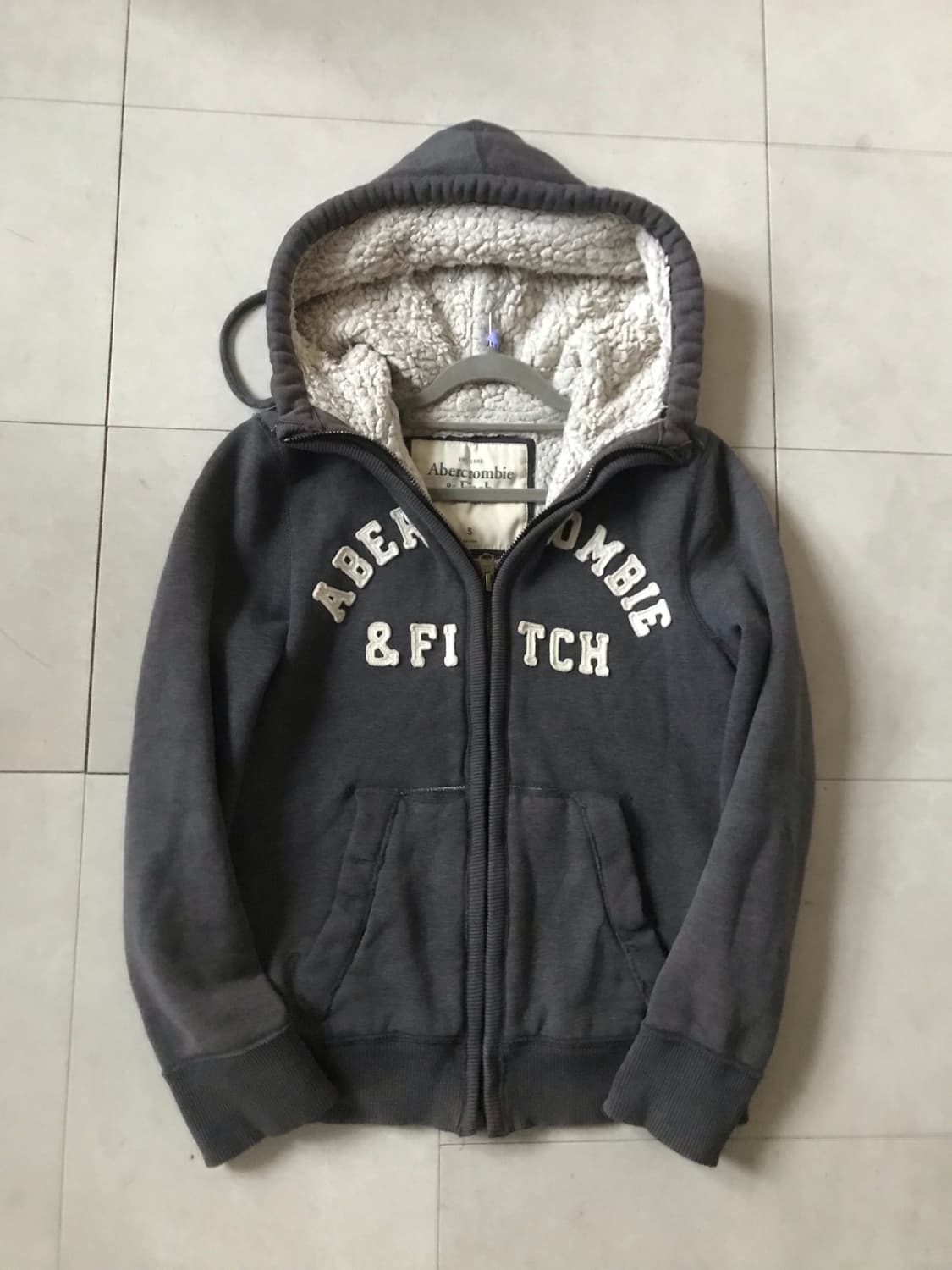 아베크롬비 그레이 퍼후드집업 상품이미지8