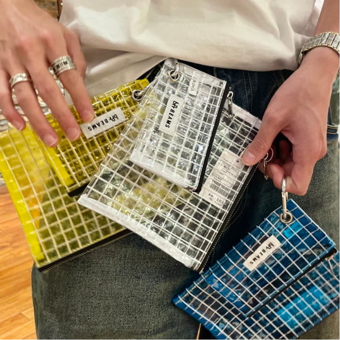 BEAMS PVC pouch set of 2 상품이미지5