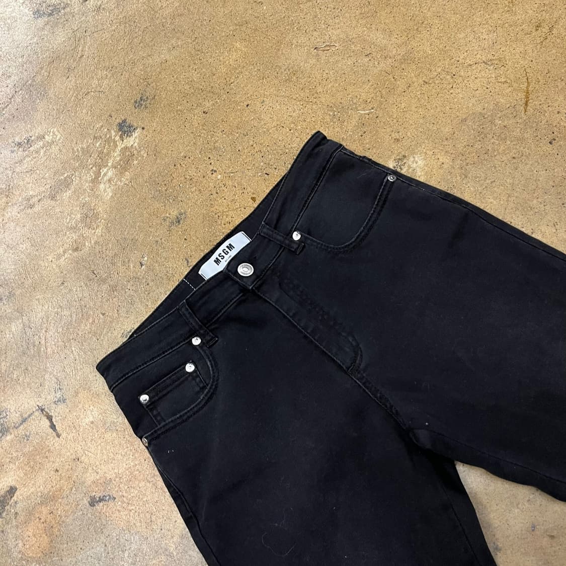 [정품] MSGM 엠에스지엠 블랙 데님 팬츠 b10 상품이미지1