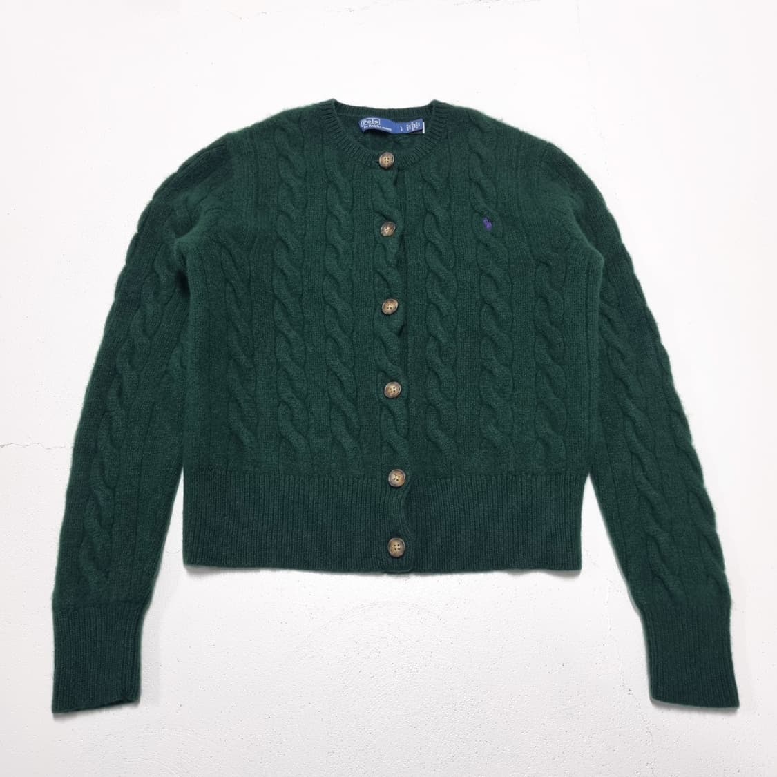 폴로랄프로렌 울캐시미어 케이블 가디건 - L 상품이미지3