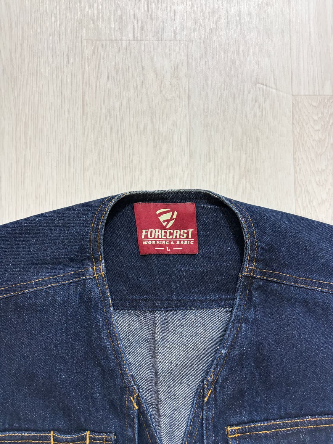 빈티지 데님 피싱 베스트 L 상품이미지2