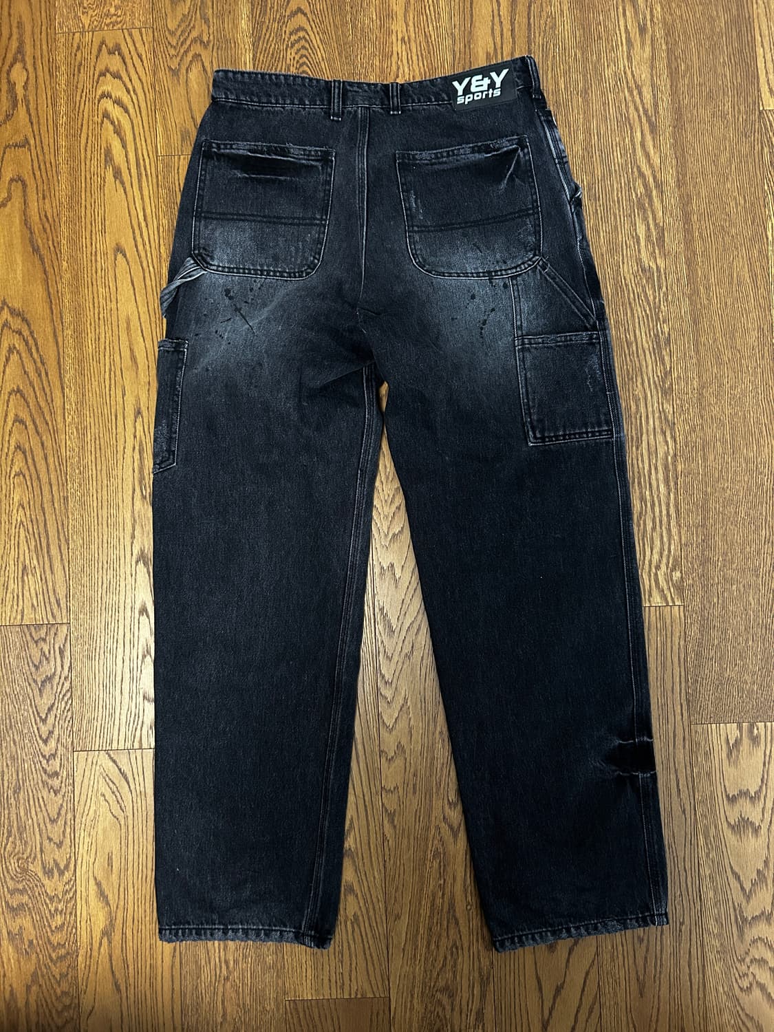 yin and yang DESTROYED DENIM WORK 느린양반 상품이미지2