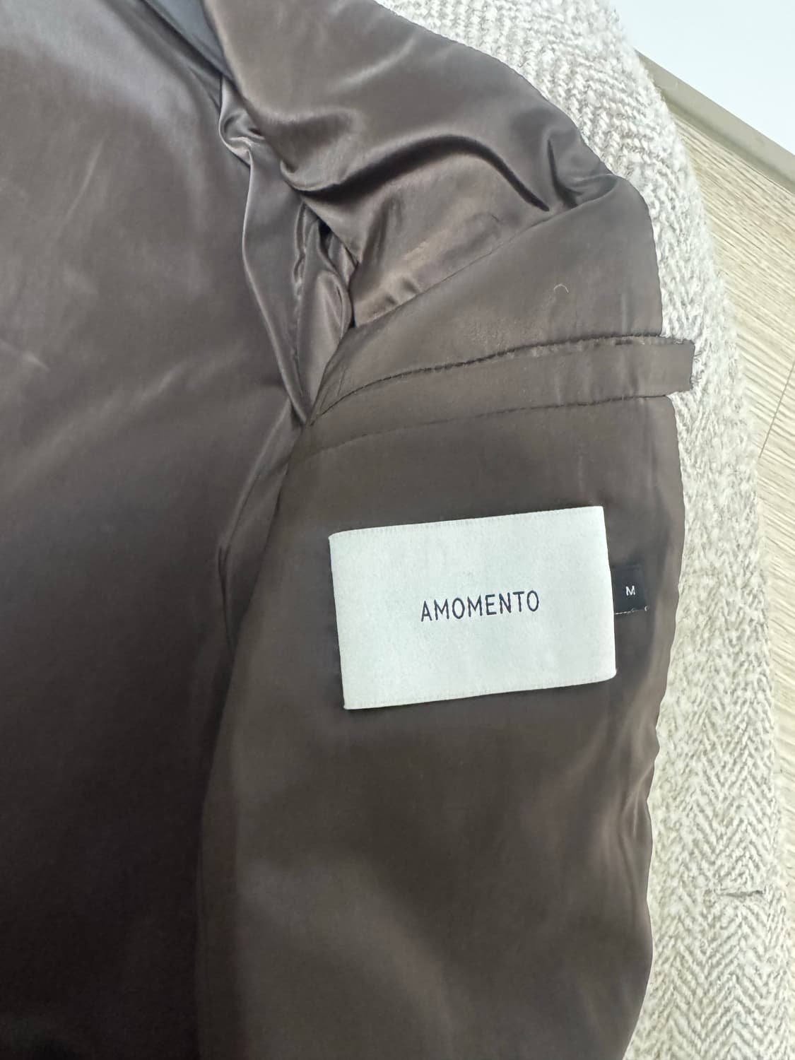 AMOMENTO HERRINGBONE OVERSIZED JACKET 상품이미지4
