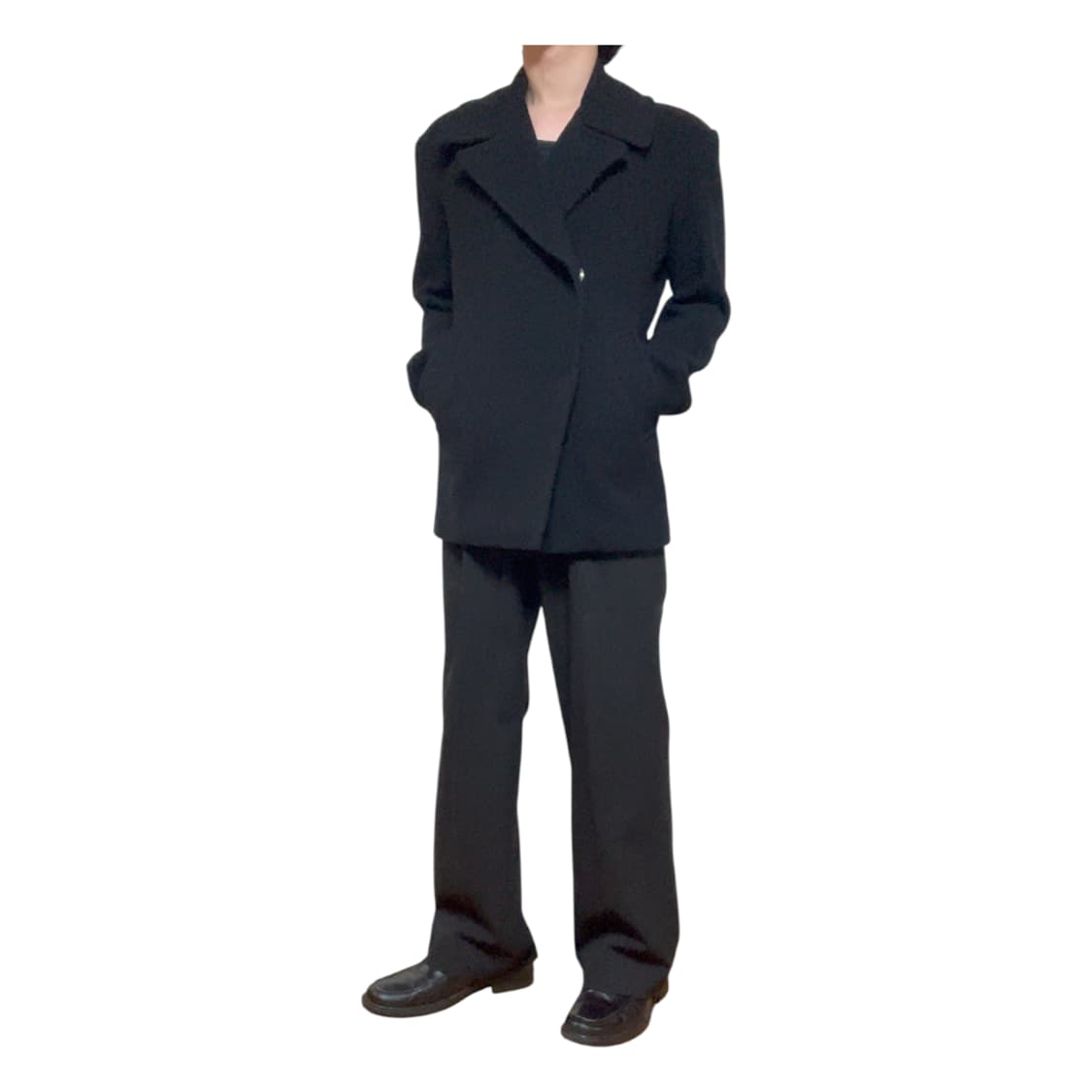 요지 야마모토 와이즈 울 피코트  상품이미지4