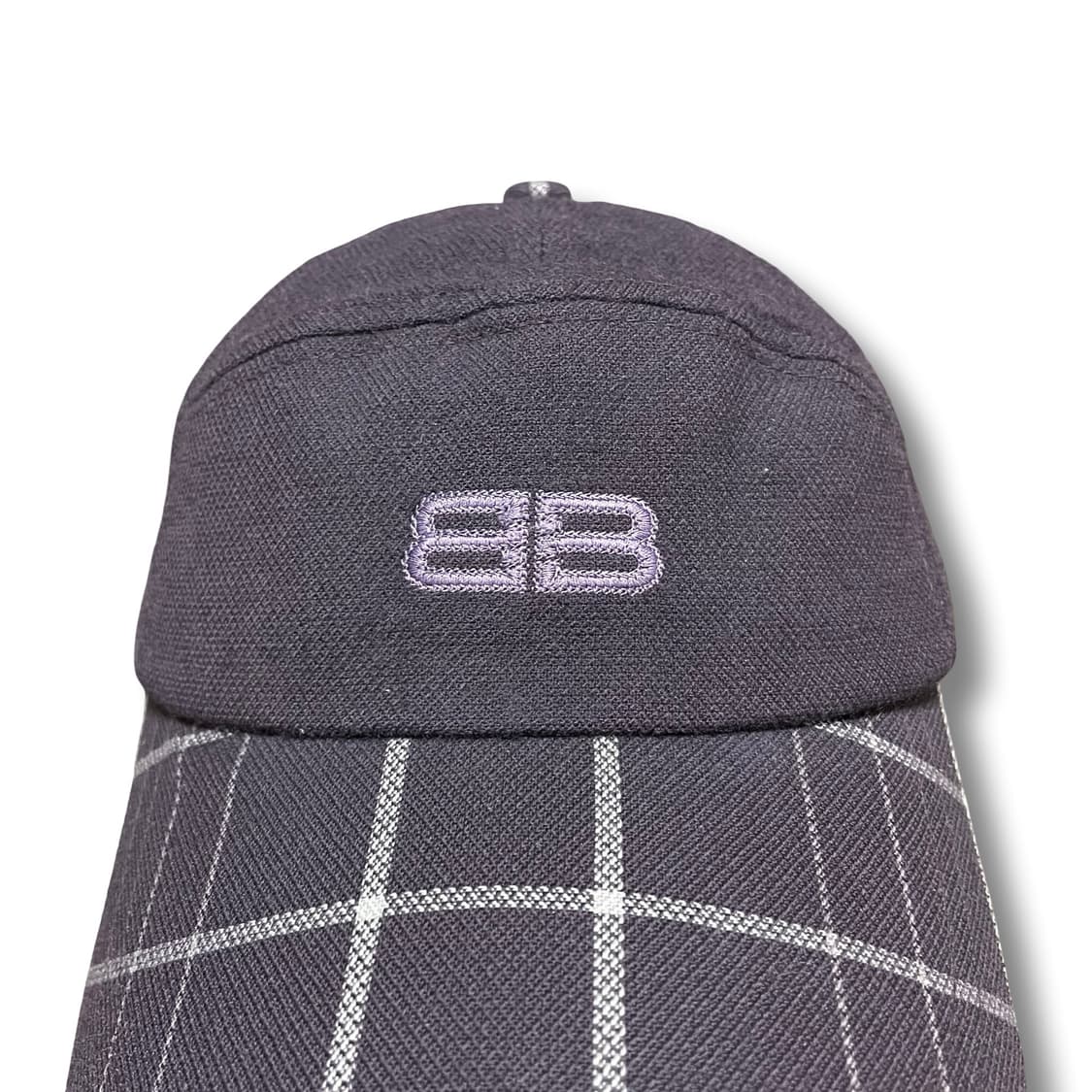 발렌시아가 BB 로고 체크 볼캡 상품이미지2