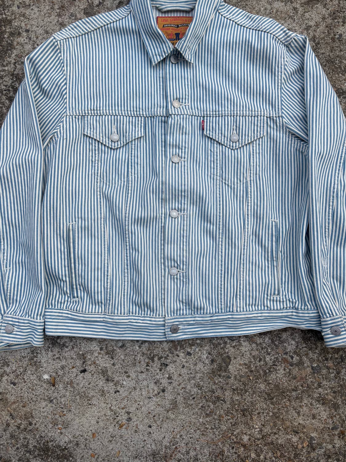 리바이스 스트라이프 데님 트러커 자켓 상품이미지4