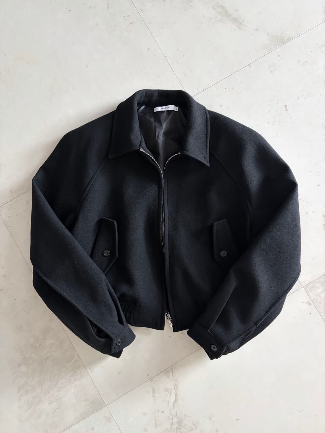 윈더 울 블루종 블랙 M 사이즈 팝니다 상품이미지2