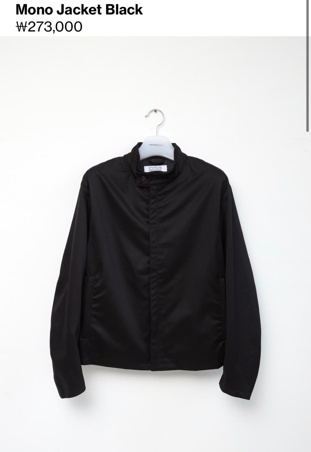 (3)해칭룸 모노자켓 블랙  상품이미지1