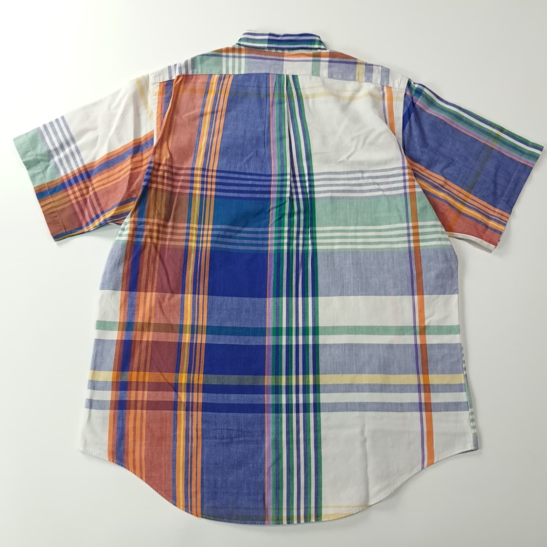 CK220 XL 폴로 90s 자이언트 마드라스 체크 반팔 셔츠 남방 상품이미지6