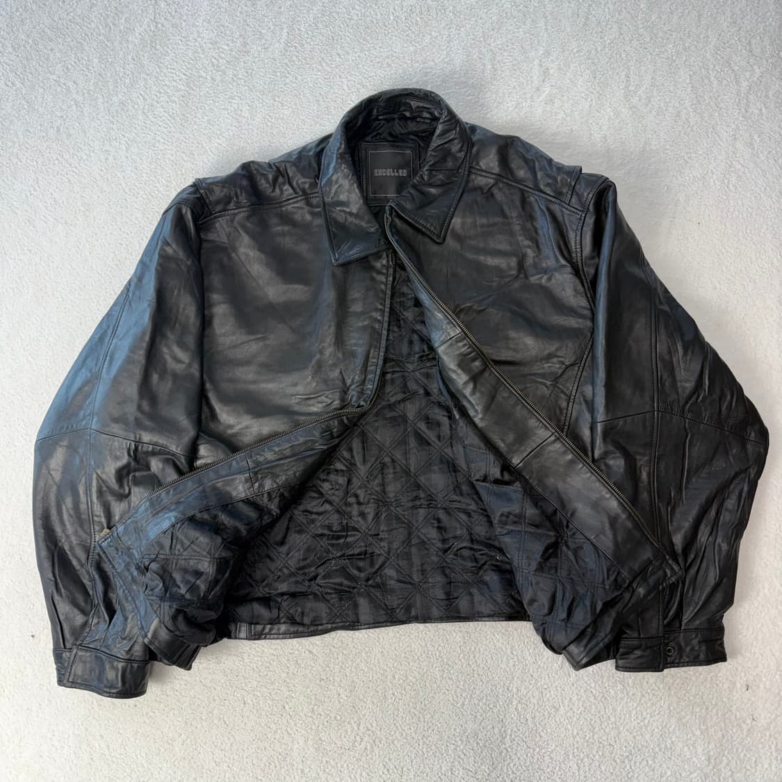 엑셀레드 빅사이즈 레더자켓  상품이미지2