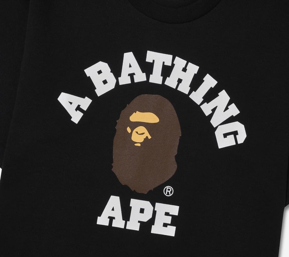 베이프 컬리지 반팔 L 상품이미지3