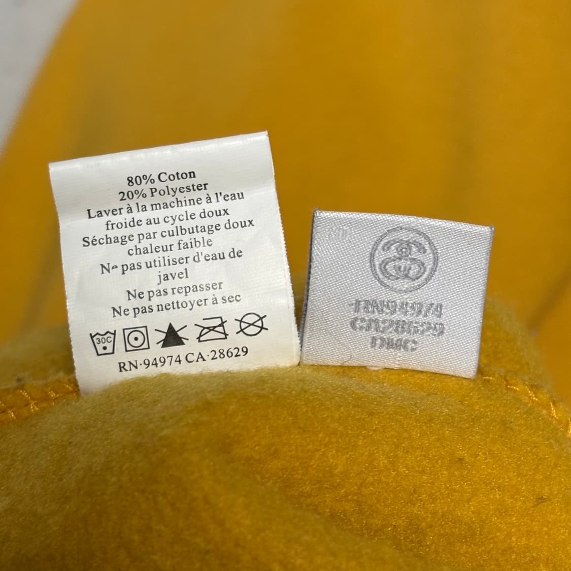 M 스투시 빅로고 머스타드 맨투맨 상품이미지5