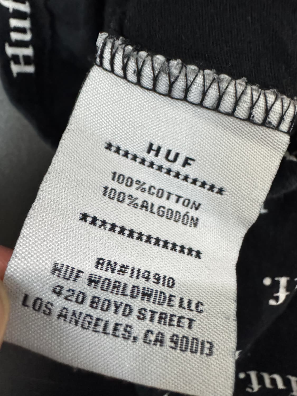 허프 HUF 로고 플레이 오버핏 반팔 티셔츠 2XL 상품이미지4