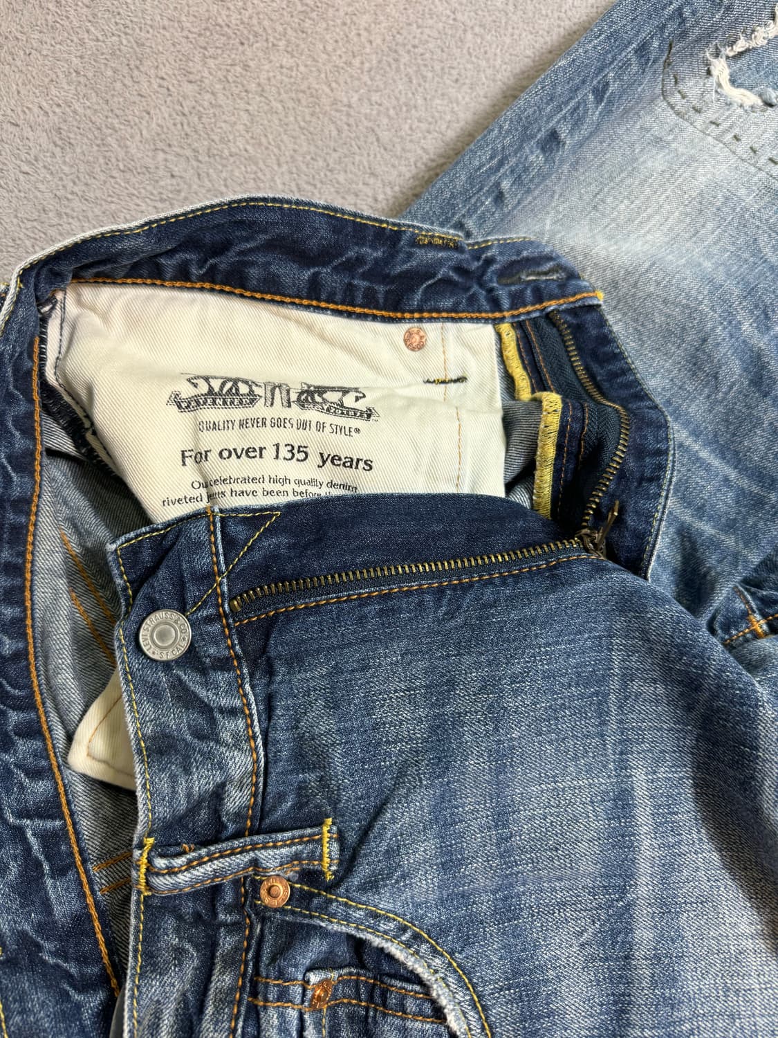 LEVIS 리바이스 빈티지 워싱 데미지 데님 청바지 / 86 상품이미지10
