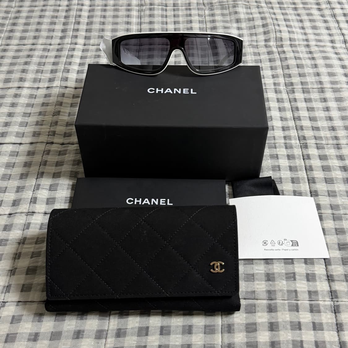 (OS) Chanel 샤넬 CC로고 쉴드 선글라스 블랙  상품이미지3