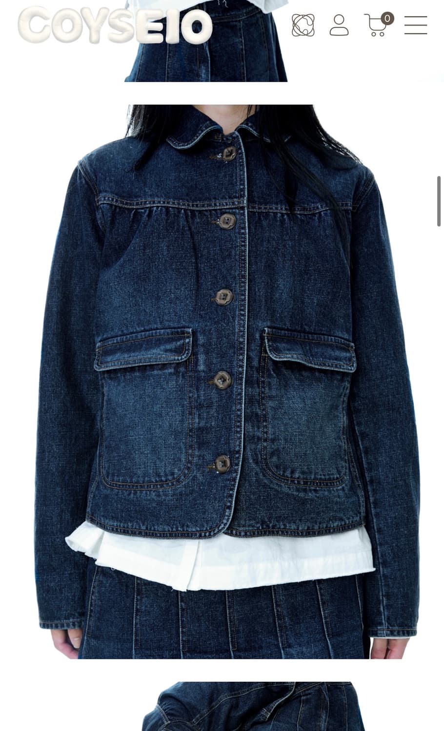 (택달린 새상품) 코이세이오 청자켓 1 상품이미지3