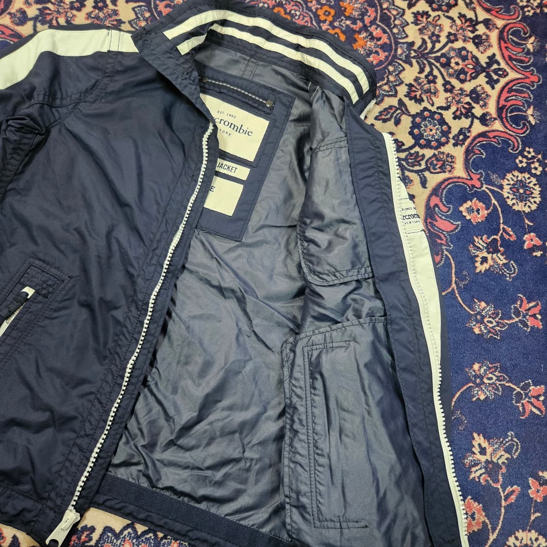 아베크롬비 Y2k 사라나크 레이크 나일론 집업 자켓 XL 상품이미지6