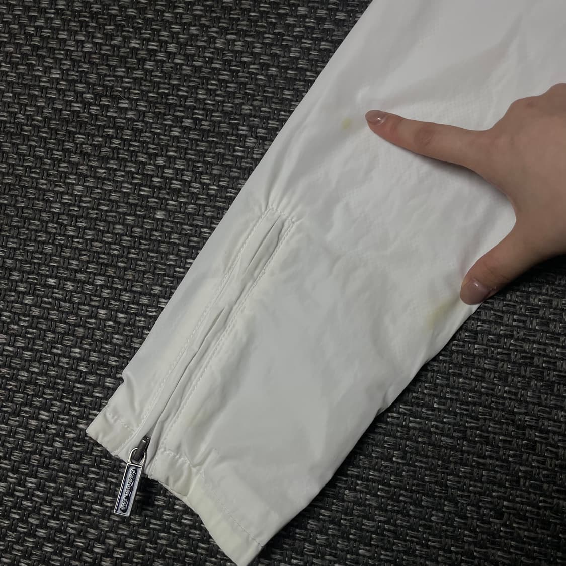 캘빈클라인 화이트 나일론 버튼 자켓 S 상품이미지6