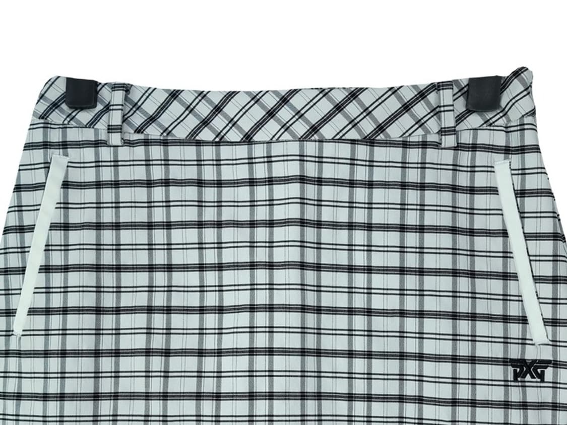 [PXG] 로고 자수 체크 패턴 골프 미니스커트 골프 치마 M19314 상품이미지4